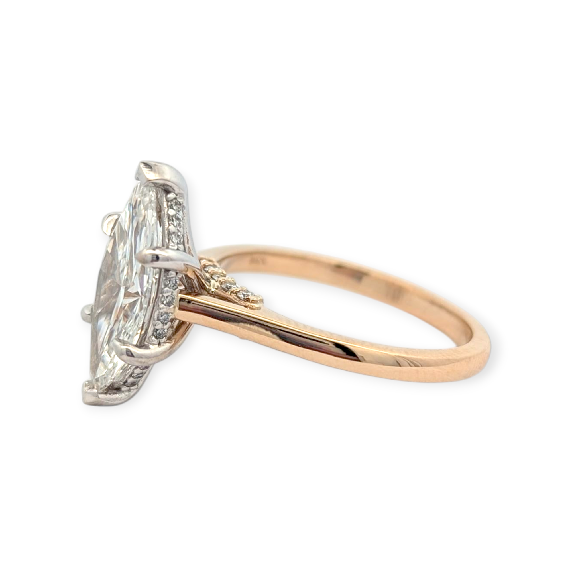 Classic Hidden Halo Solitaire Engagement Ring [Made to Order]