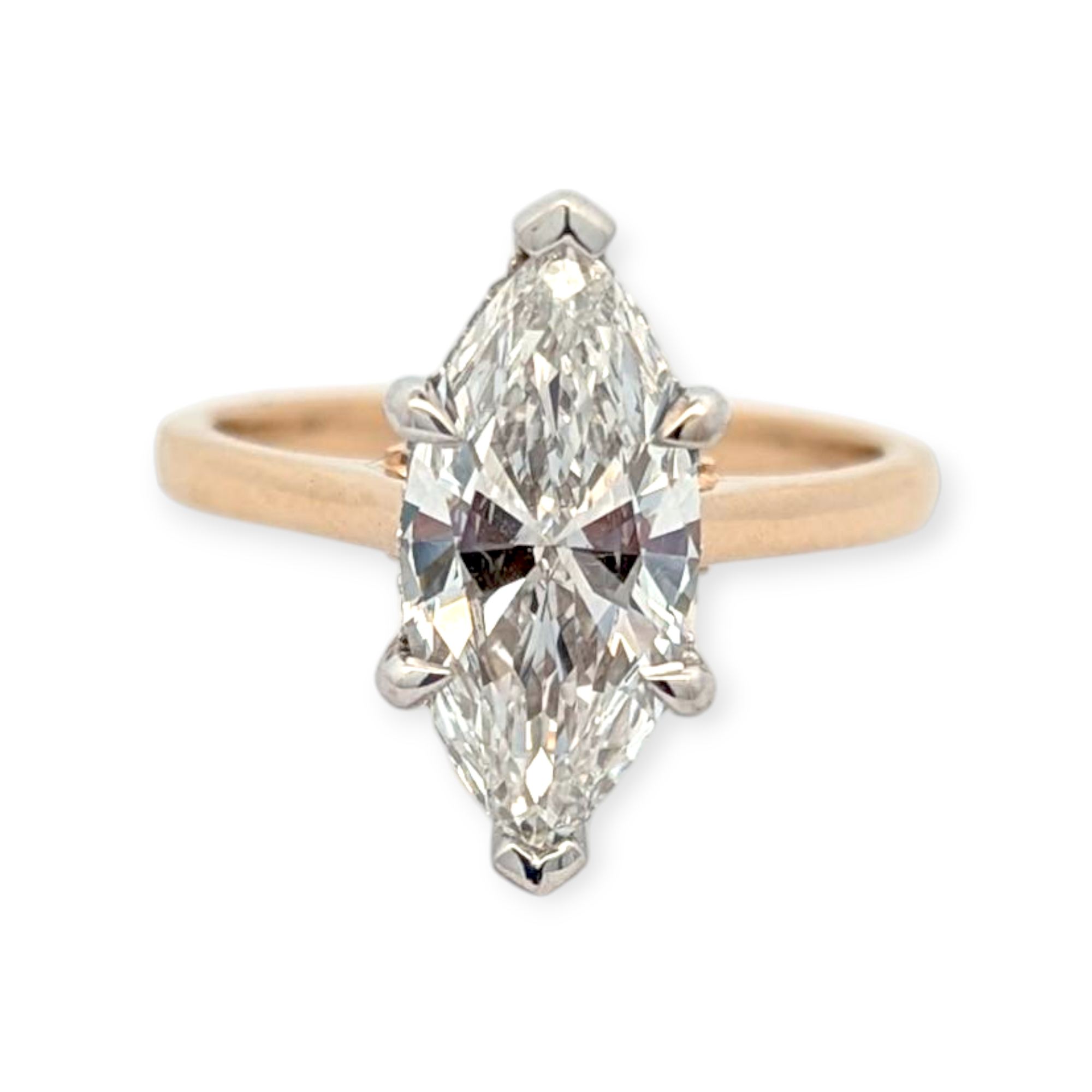 Classic Hidden Halo Solitaire Engagement Ring [Made to Order]
