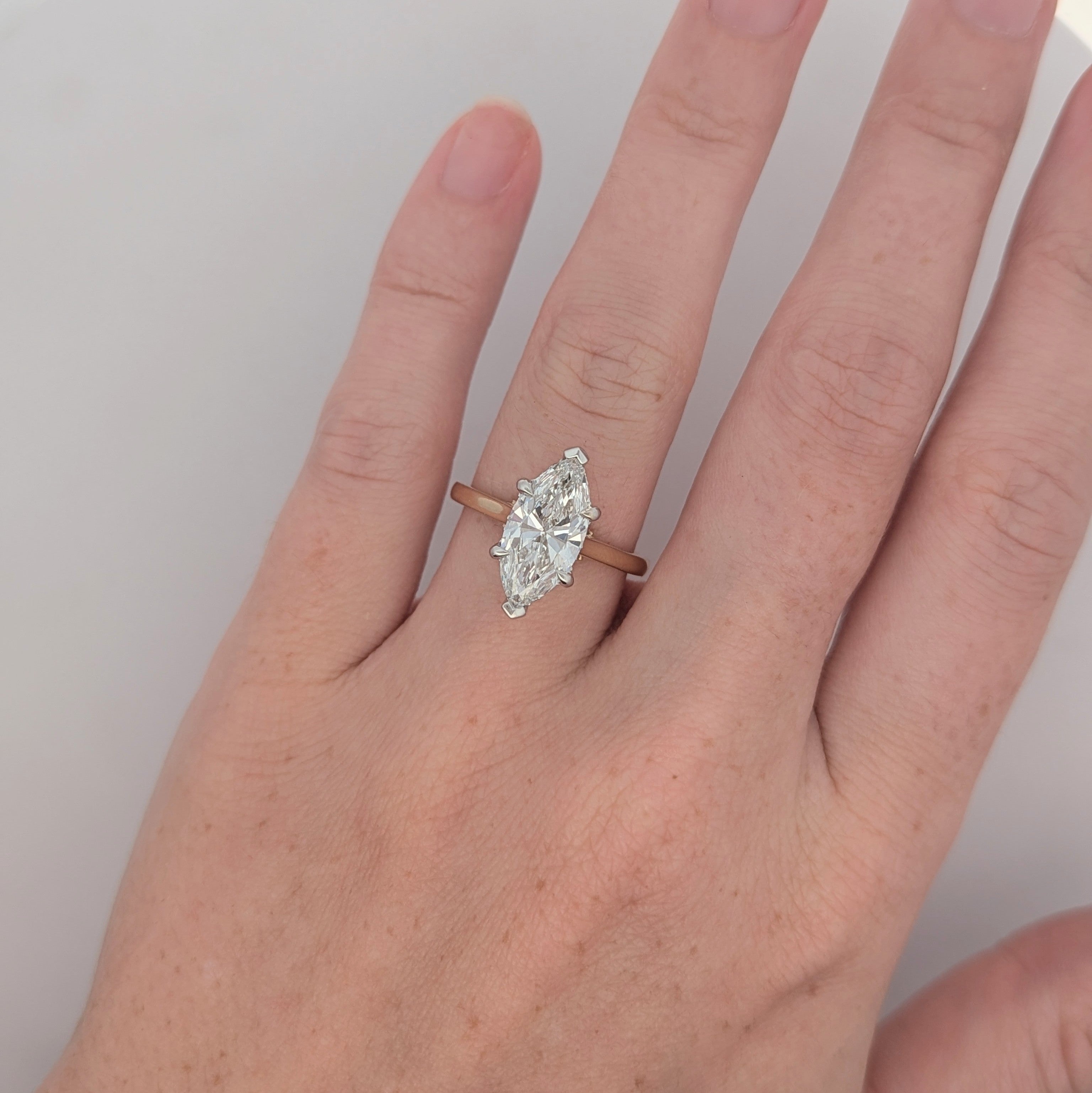Classic Hidden Halo Solitaire Engagement Ring [Made to Order]