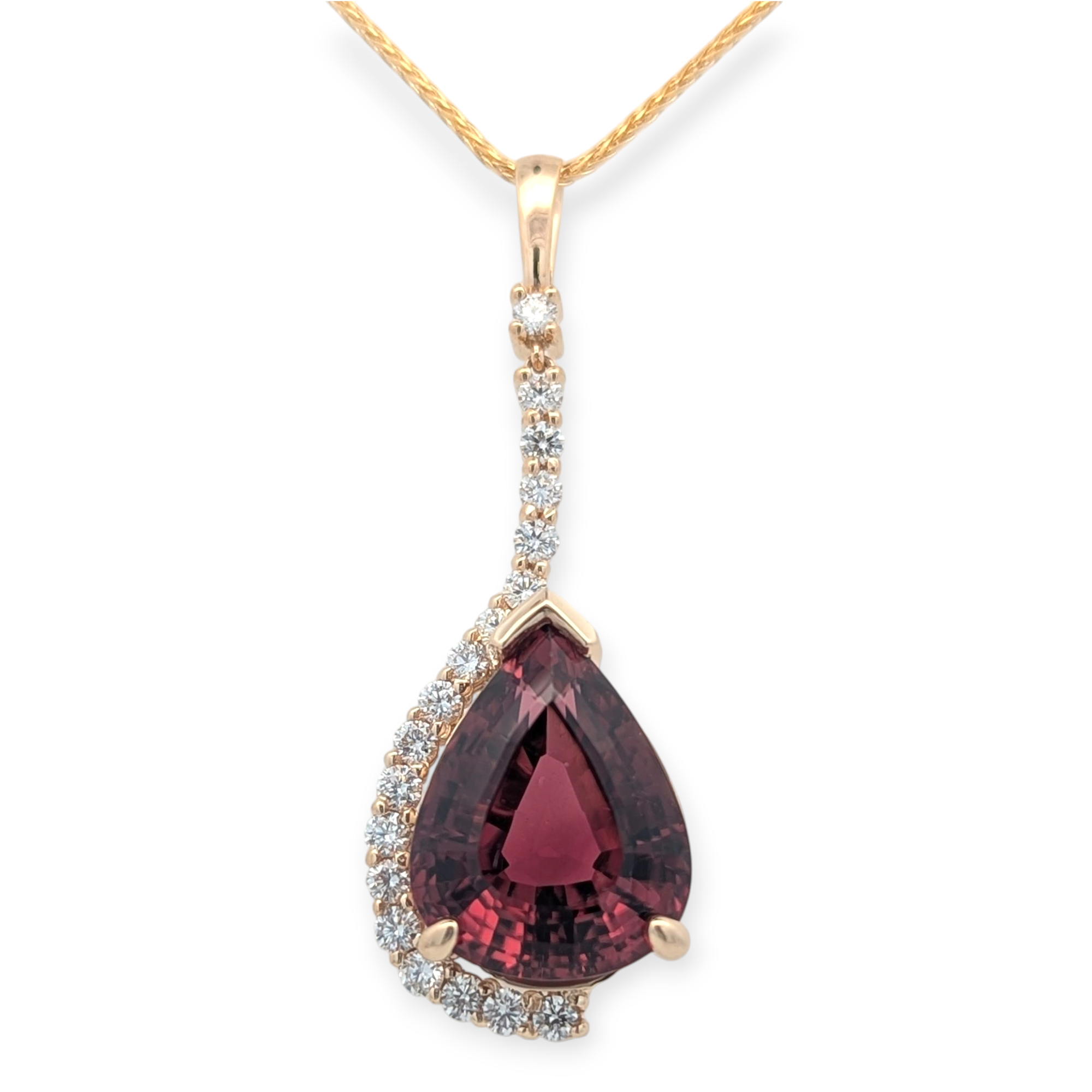 Tourmaline and Diamond Statement Pendant