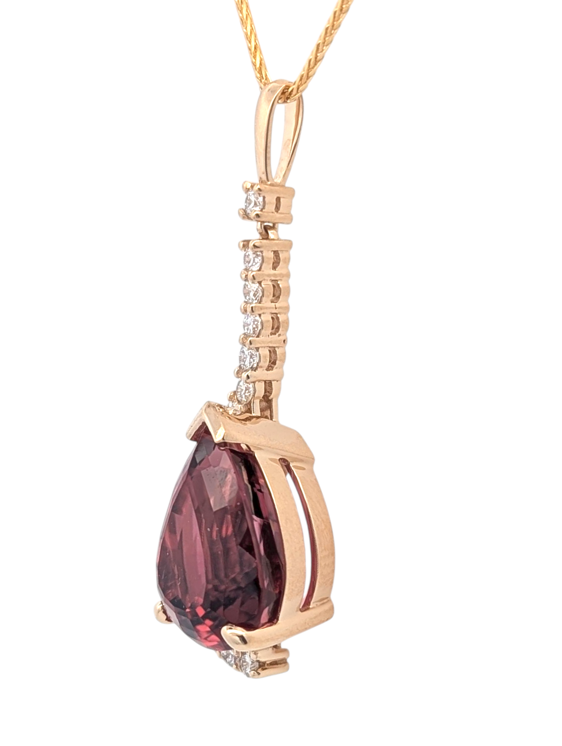 Tourmaline and Diamond Statement Pendant