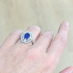 Imperia Tanzanite & Diamond Ring in 14k White Gold