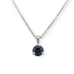 Teresa Gemstone Three-Prong Solitaire Pendant