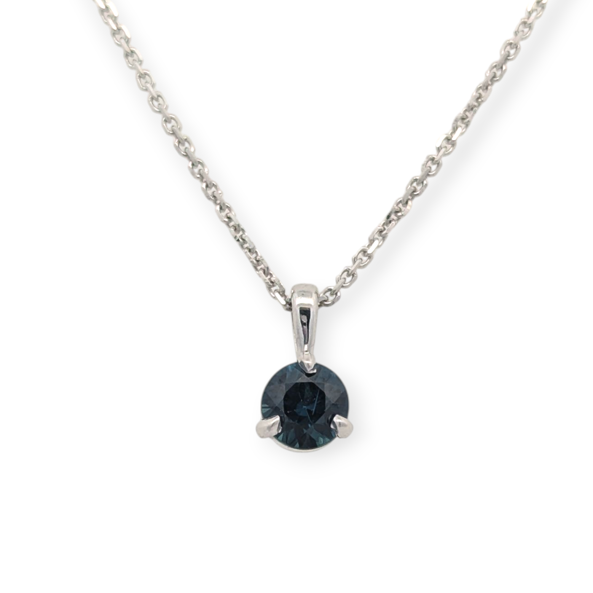 Teresa Gemstone Three-Prong Solitaire Pendant