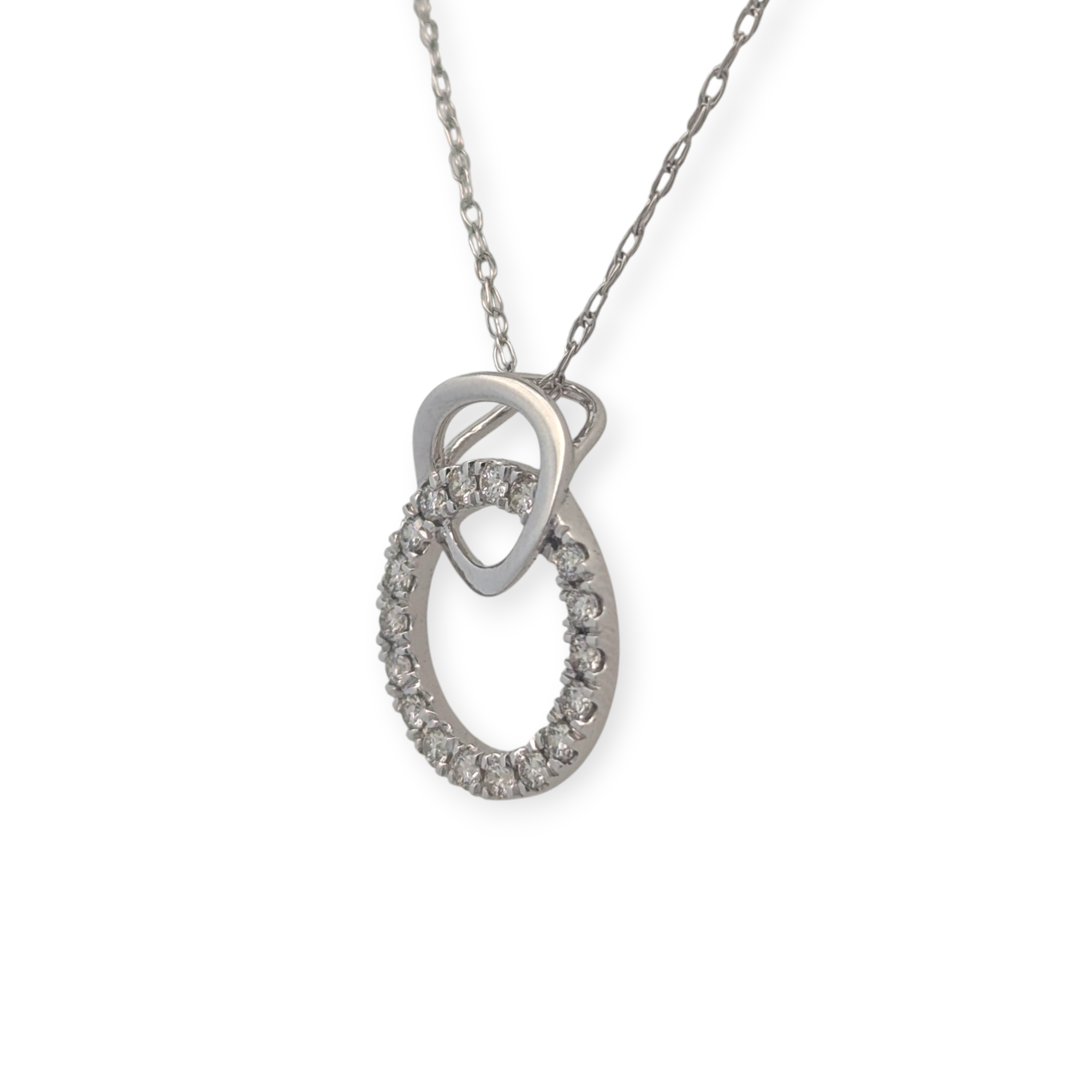 Double Loop and Diamond Pendant