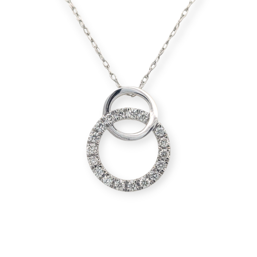 Double Loop and Diamond Pendant
