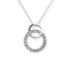 Double Loop and Diamond Pendant