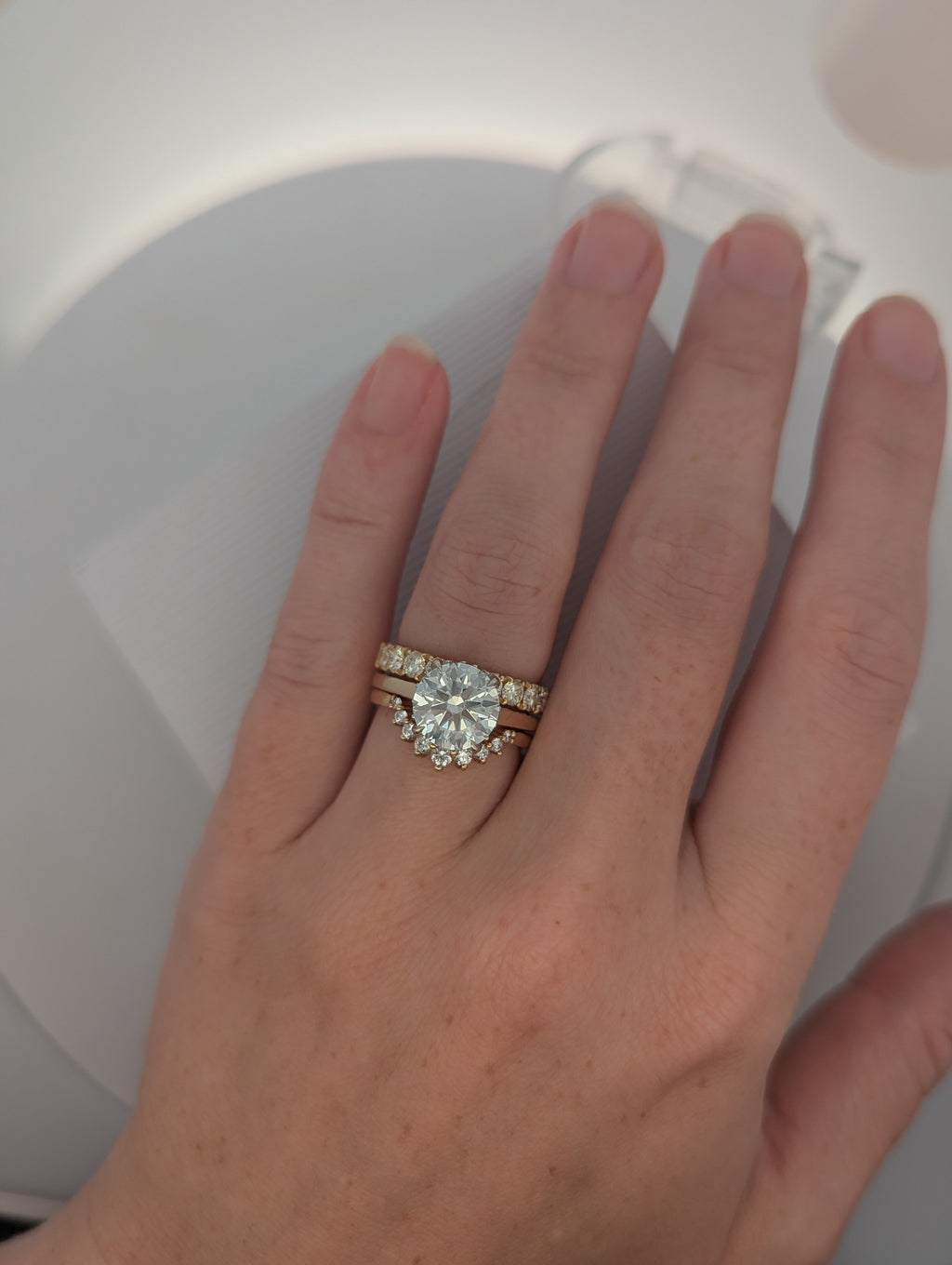 Classic Hidden Halo Solitaire Engagement Ring [Made to Order]
