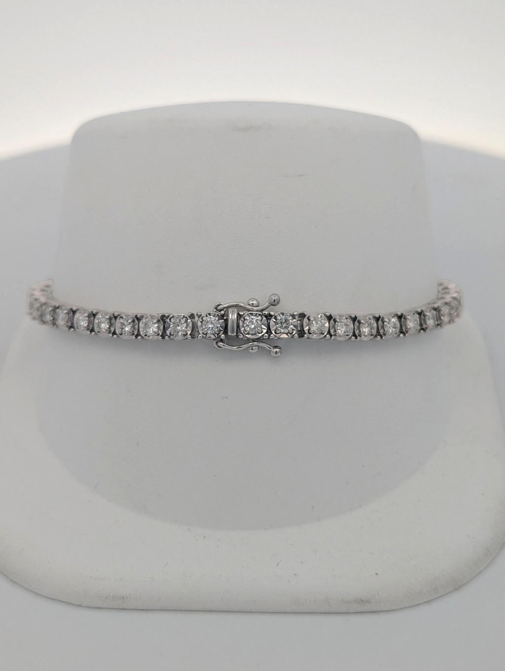 14K White Gold Diamond Tennis Bracelet