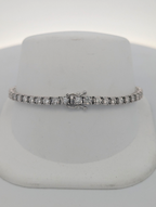 14K White Gold Diamond Tennis Bracelet