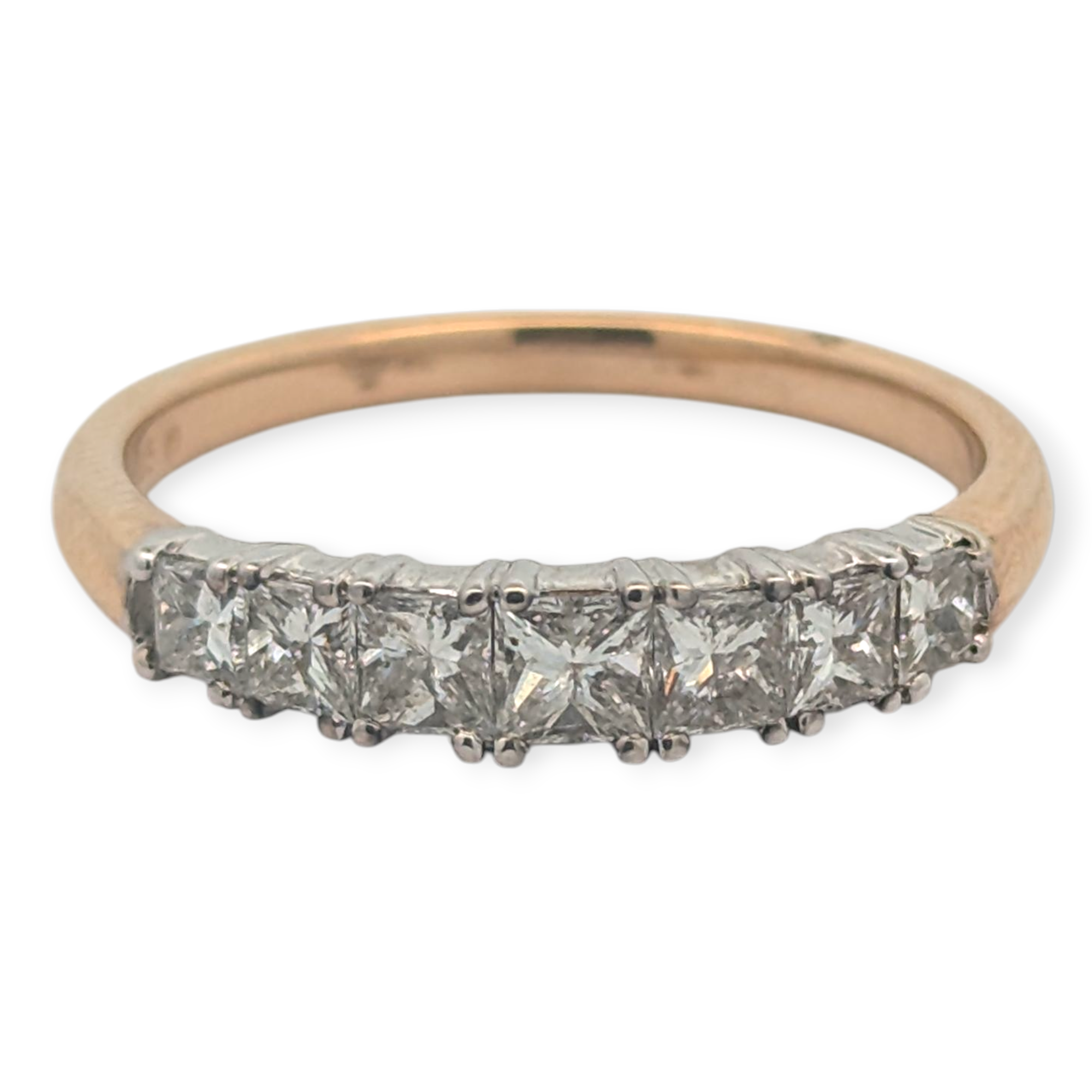 Vintage Princess Cut Diamond Band