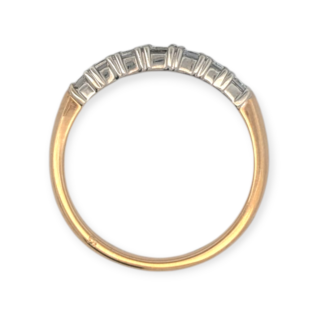 Vintage Princess Cut Diamond Band