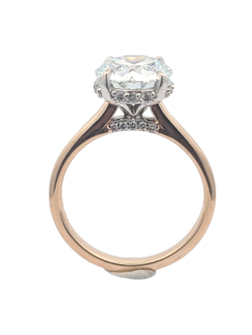 Classic Hidden Halo Solitaire Engagement Ring [Made to Order]