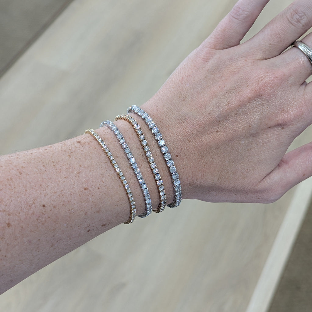 Lab Grown Diamond Tennis Bracelets