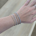 Lab Grown Diamond Tennis Bracelets