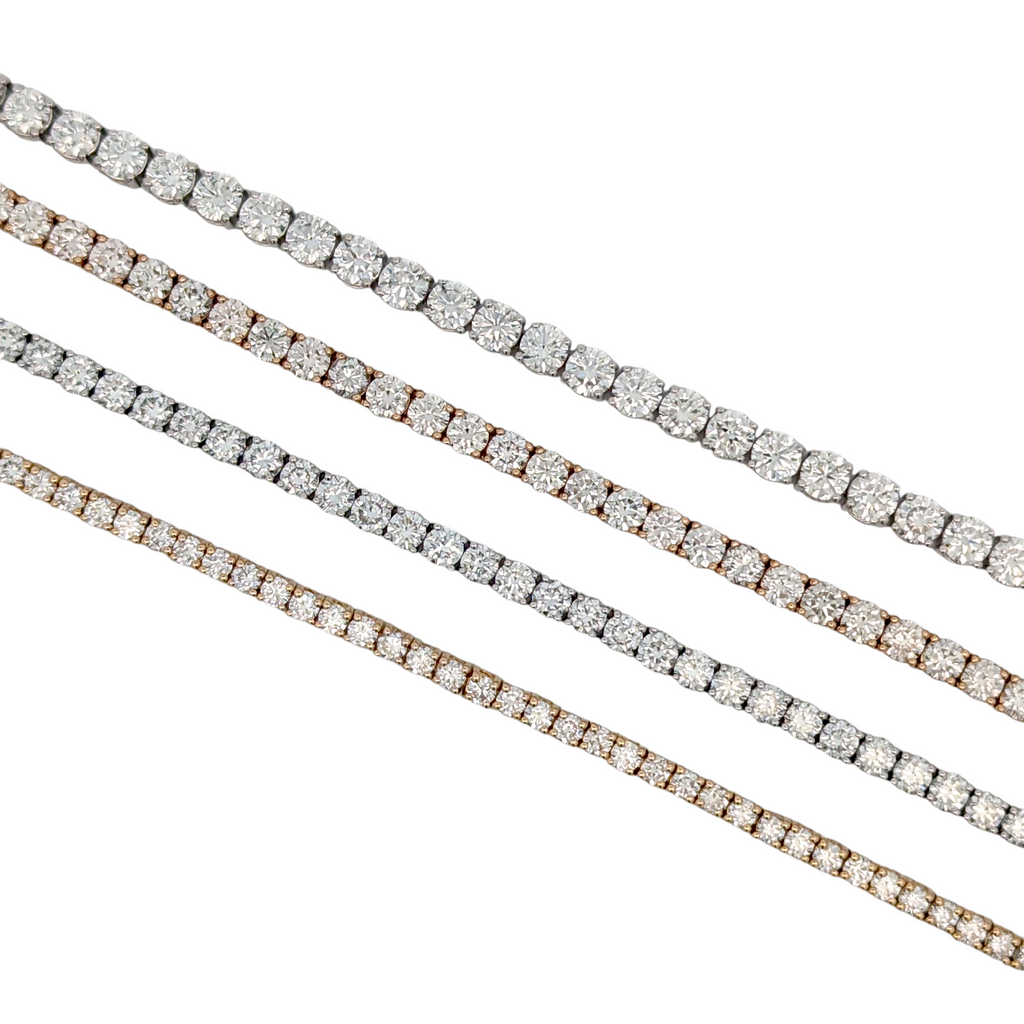 Lab Grown Diamond Tennis Bracelets