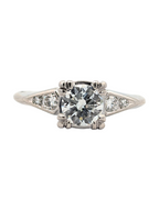 Vintage Platinum and Diamond Engagement Ring