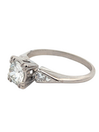 Vintage Platinum and Diamond Engagement Ring
