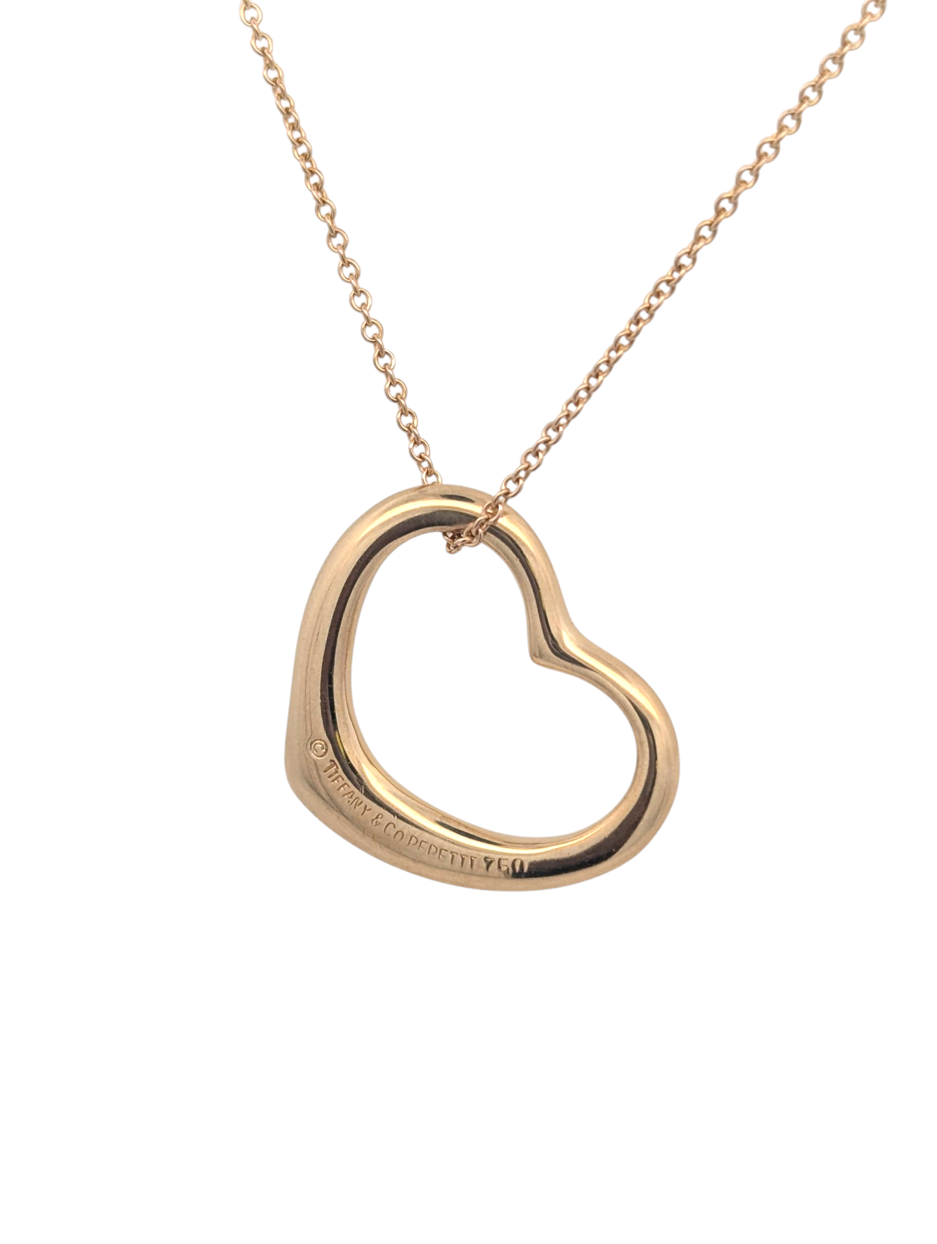 Vintage Tiffany & Co Elsa Peretti Heart Necklce