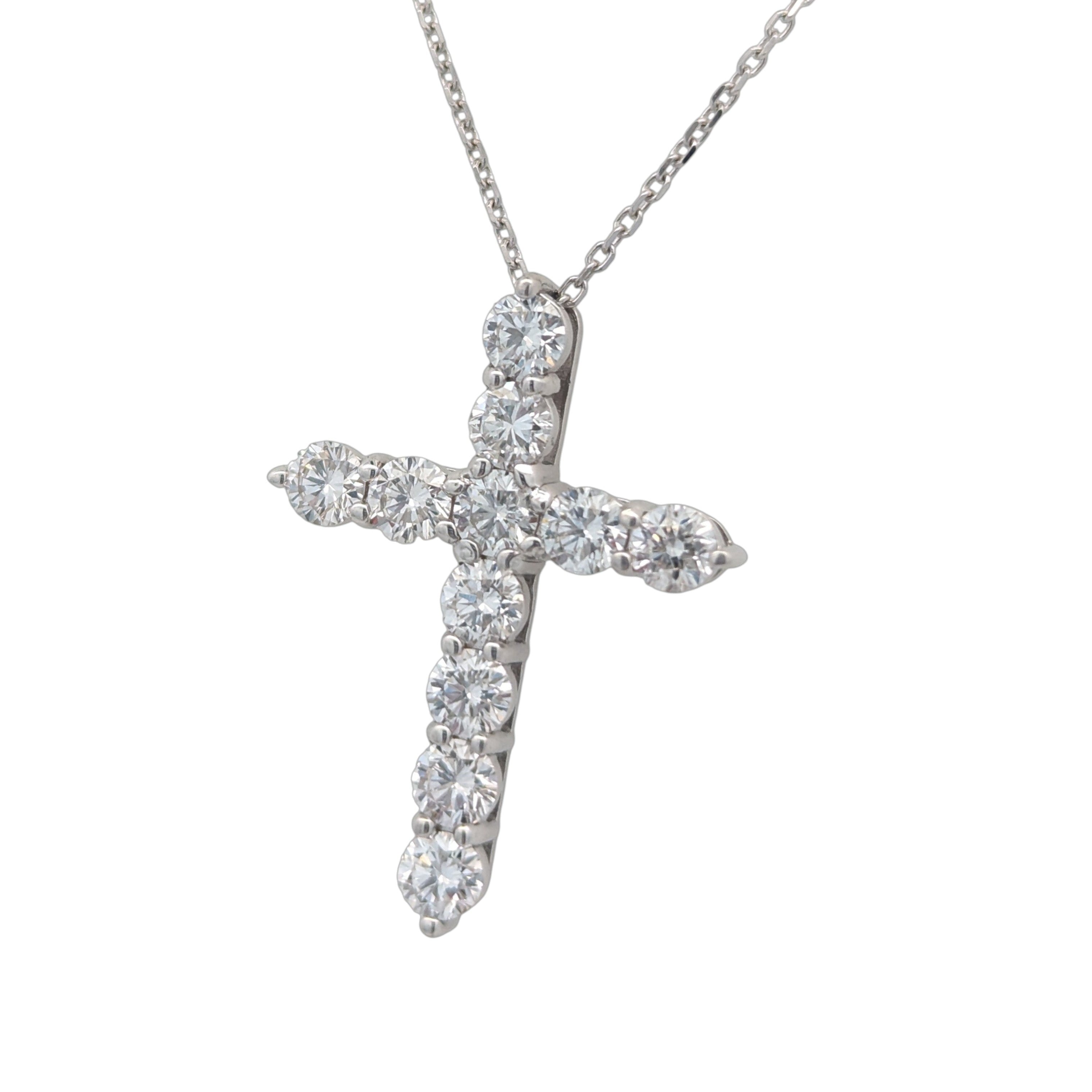 Lab Grown Diamond Cross in 14K Gold