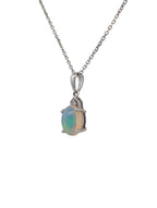 Opal and Diamond Pendant