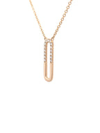 Diamond Paperclip Necklace
