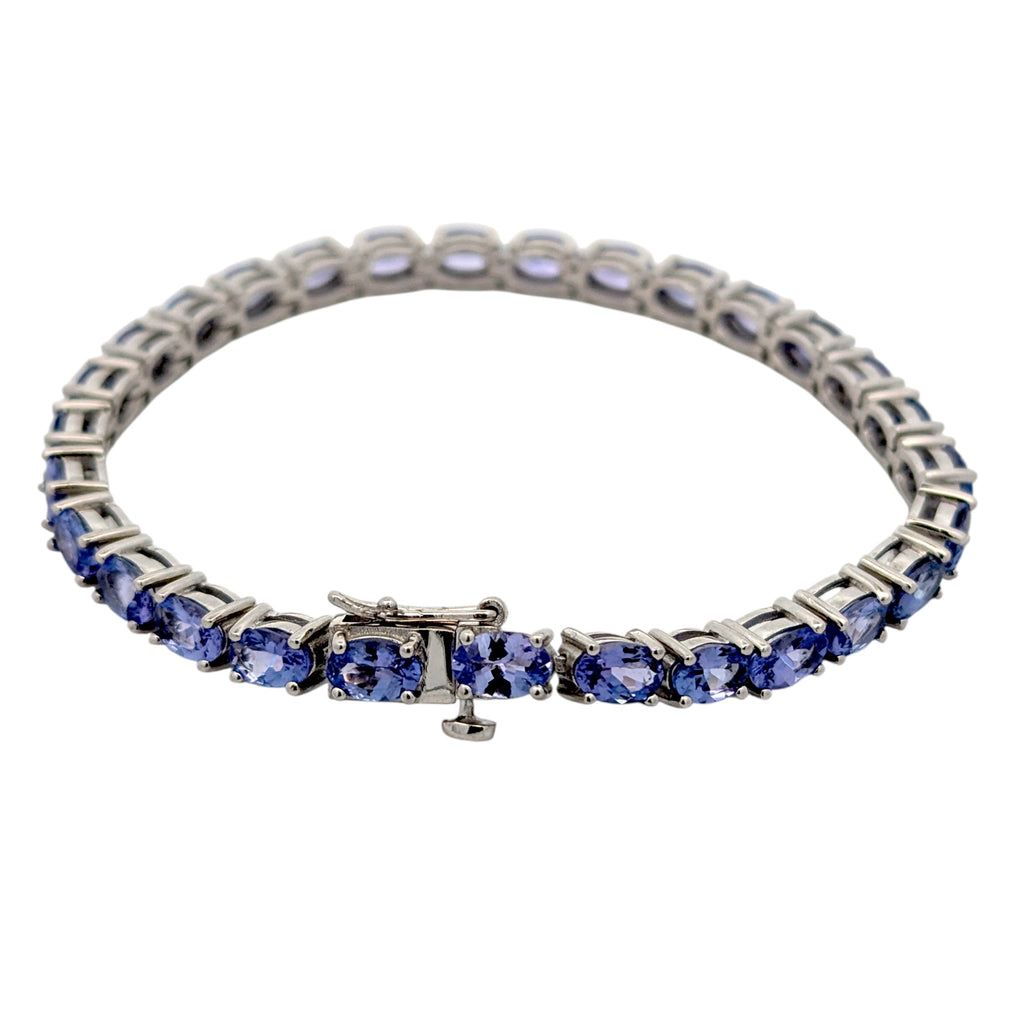 Sterling Silver and Tanzanite Bracelet