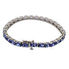 Sterling Silver and Tanzanite Bracelet