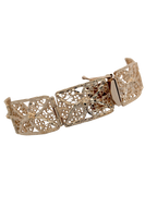 Vintage 14K Yellow Gold Filigree Bracelet