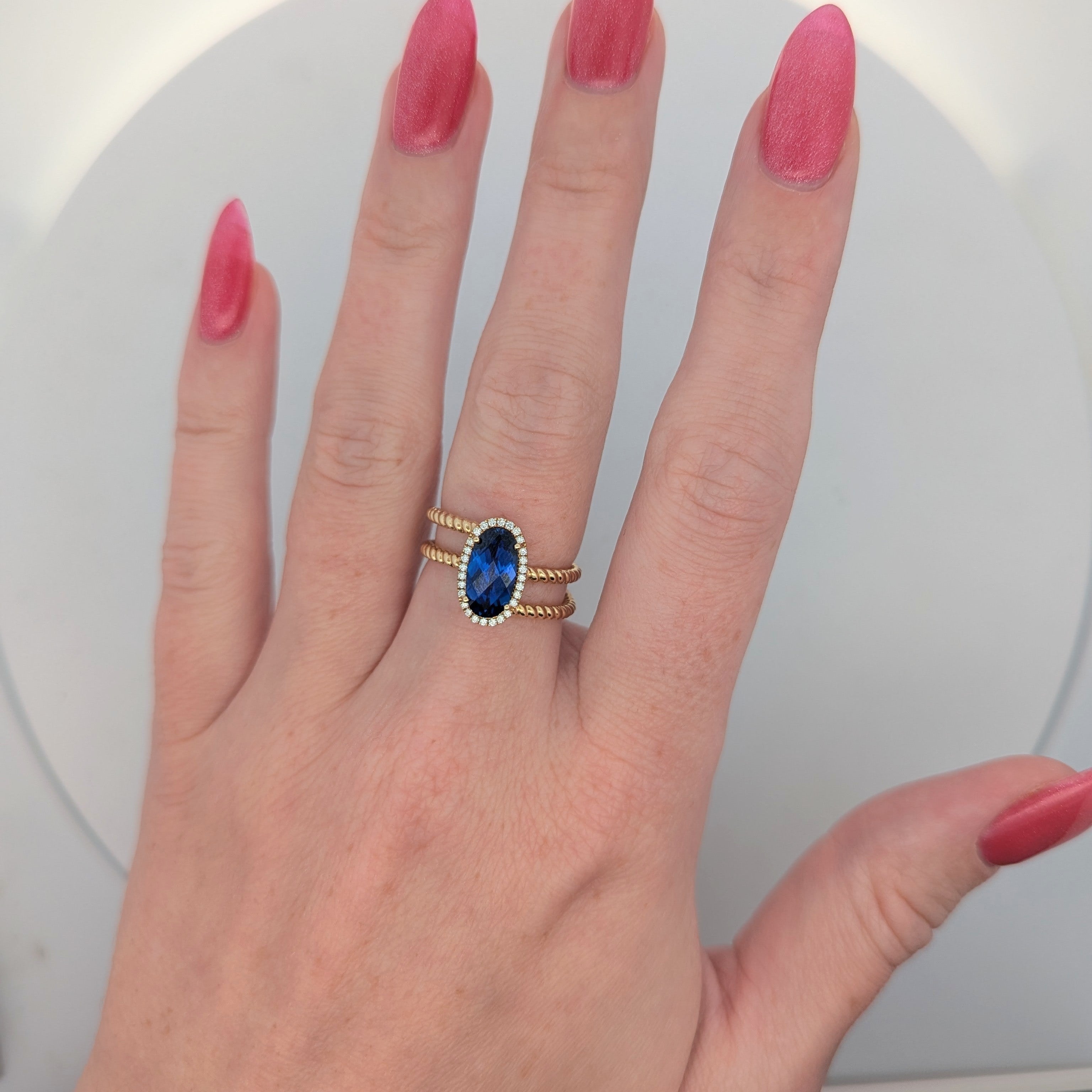 Lab Grown Sapphire Ring