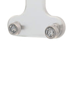 Bezel Set Diamond Stud Earrings