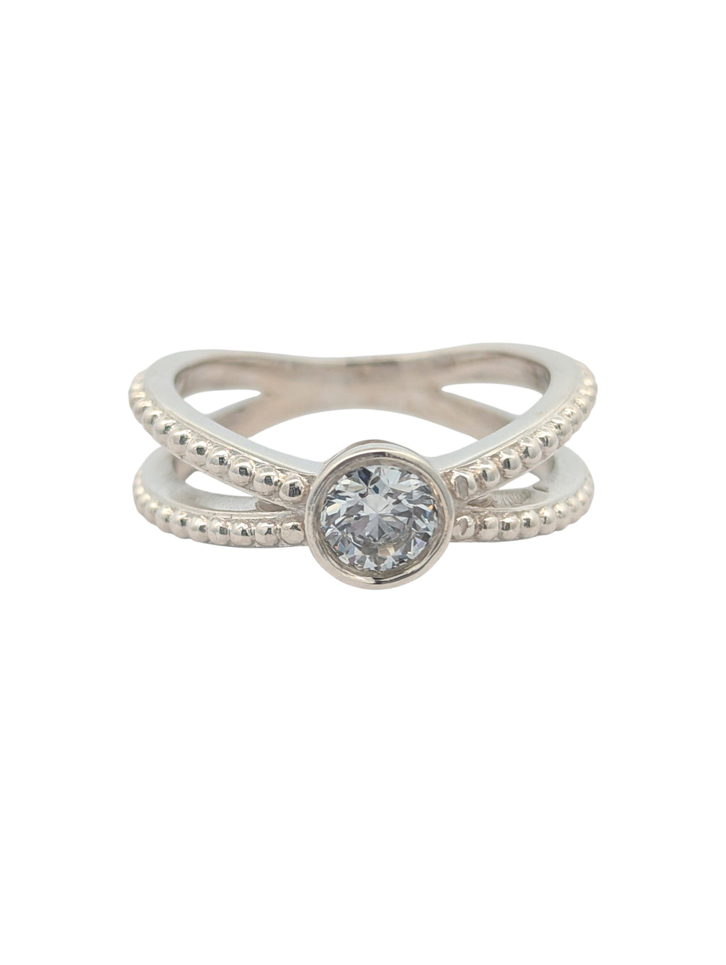 Sterling Silver Criss-Cross Ring