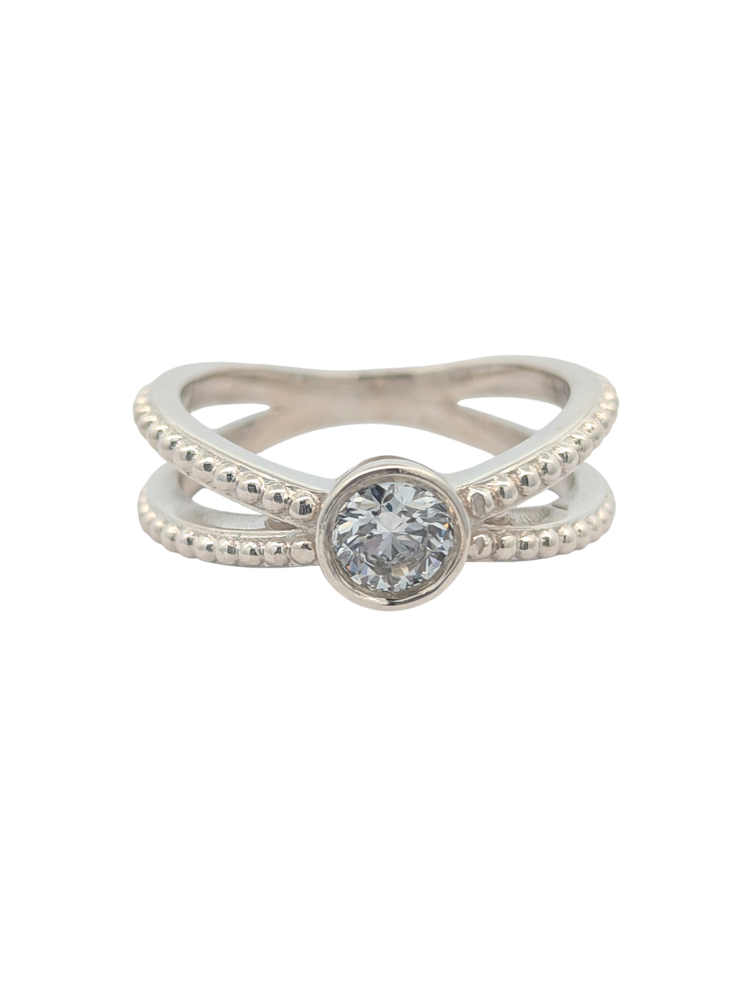 Sterling Silver Criss-Cross Ring