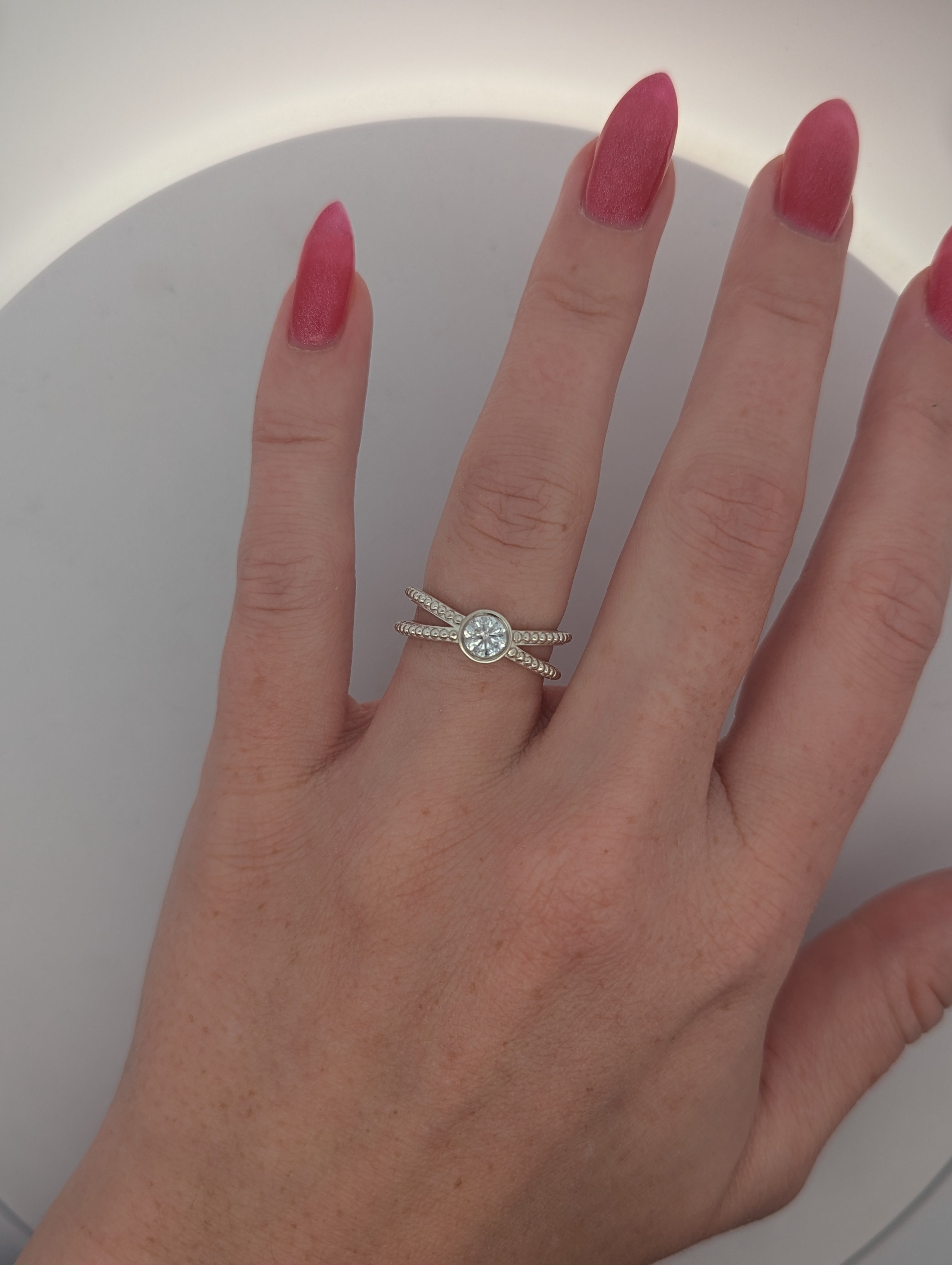 Sterling Silver Criss-Cross Ring