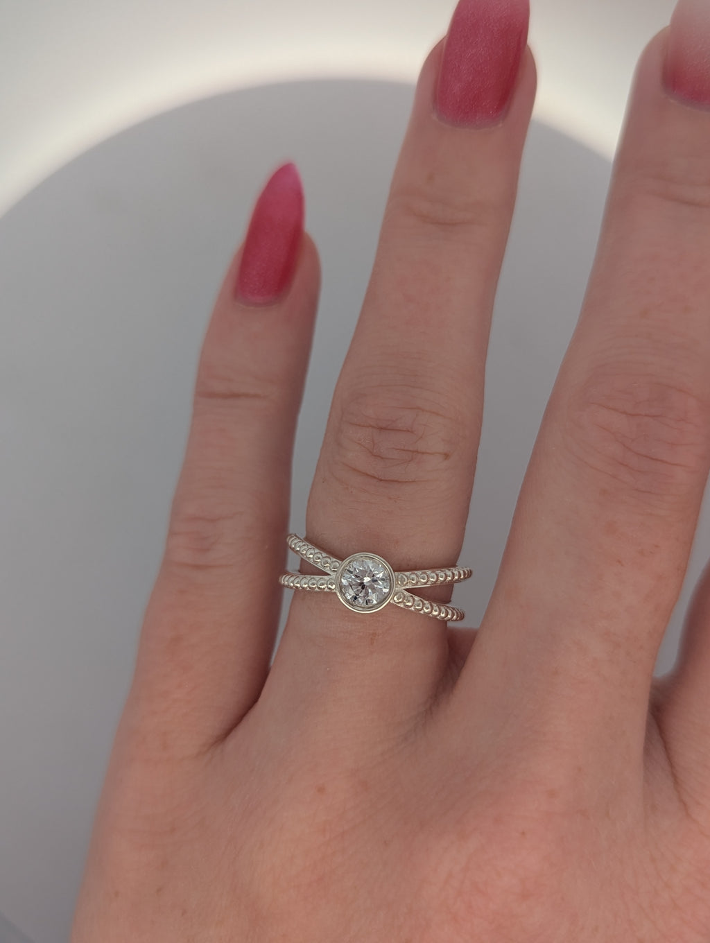Sterling Silver Criss-Cross Ring