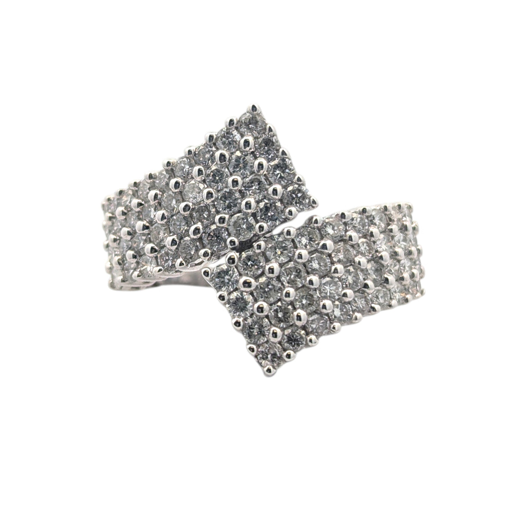 Diamond Pave Bypass Ring