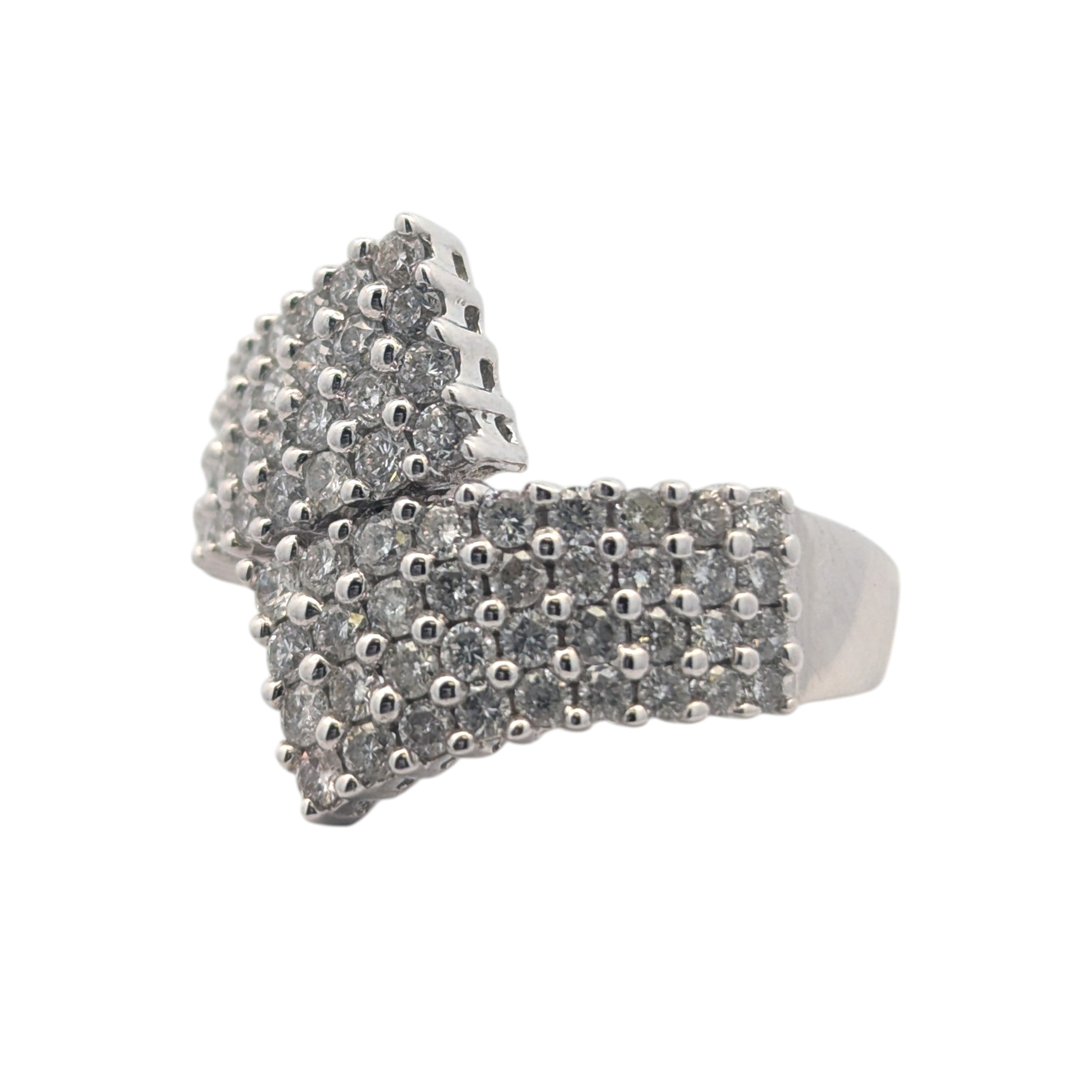 Diamond Pave Bypass Ring