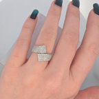 Diamond Pave Bypass Ring