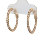 14K Yellow Gold Inside-Outside Hoops