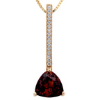 14K Yellow Gold, Diamond, and Citrine Pendant