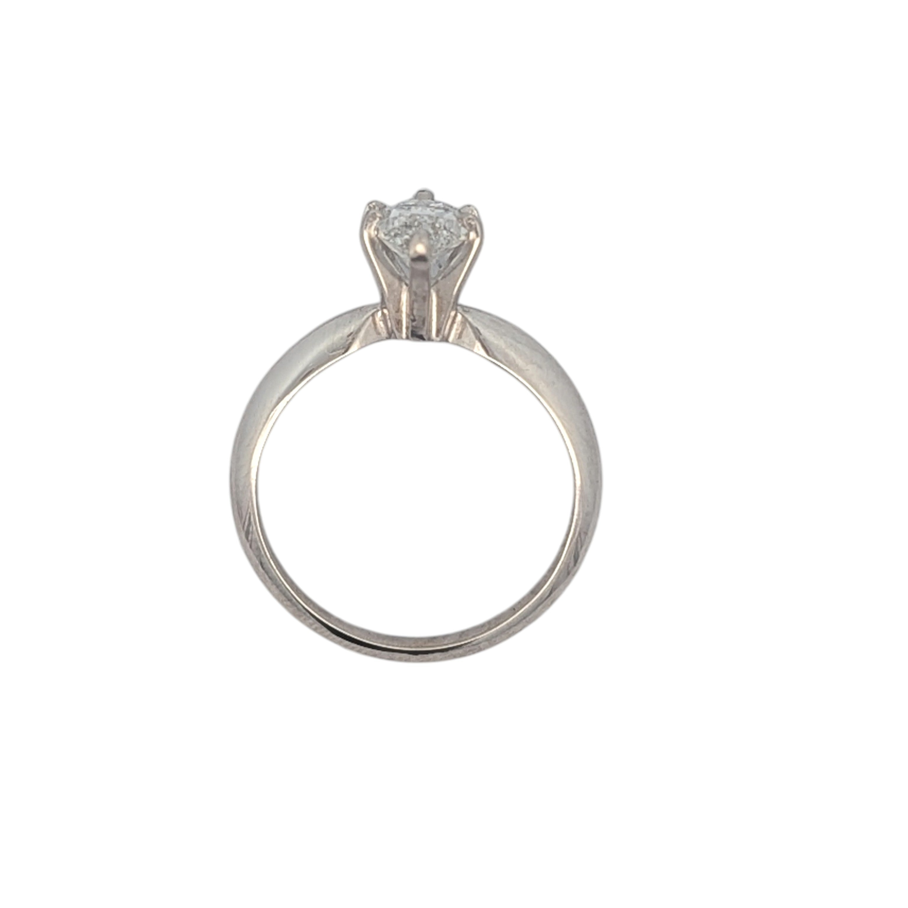 14K White Gold Marquise Diamond Engagement Ring