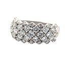 14K White Gold Lab Diamond Cocktail Band
