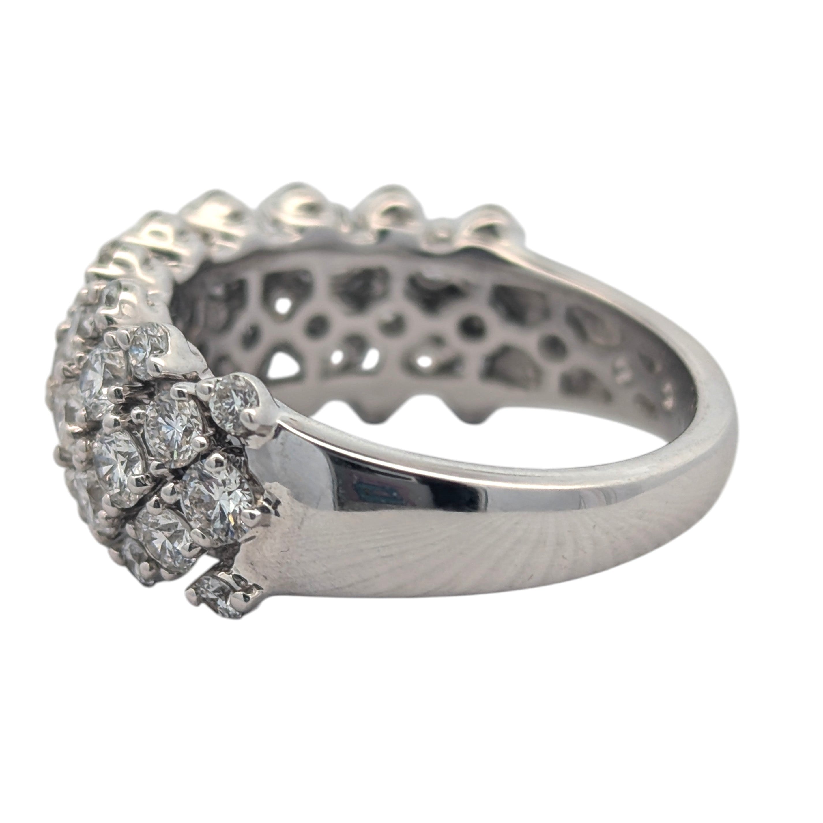 14K White Gold Lab Diamond Cocktail Band