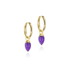 Sterling Silver and Natural Gemstone Drop Earrings
