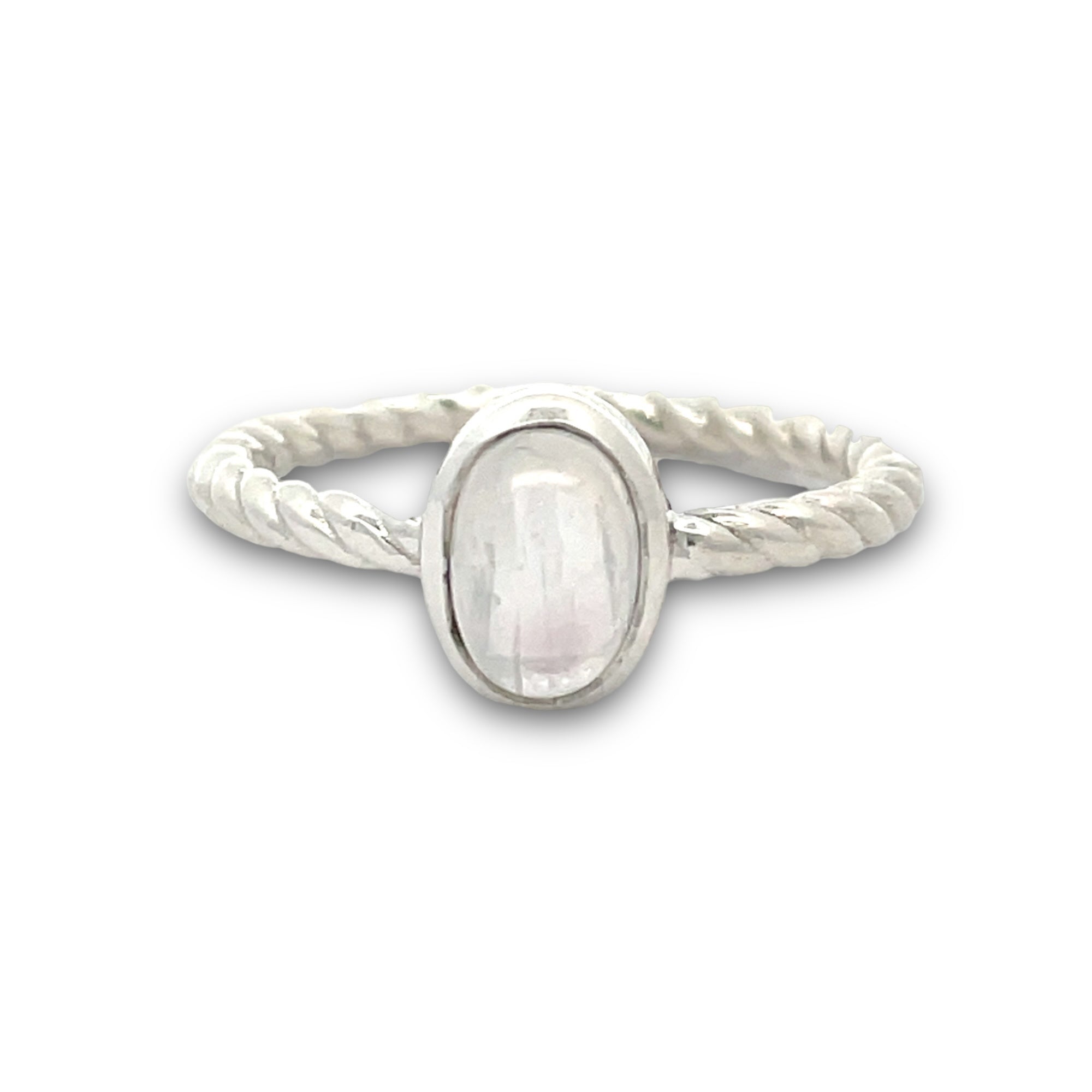 Ziana Oval Moonstone Ring in Sterling Silver