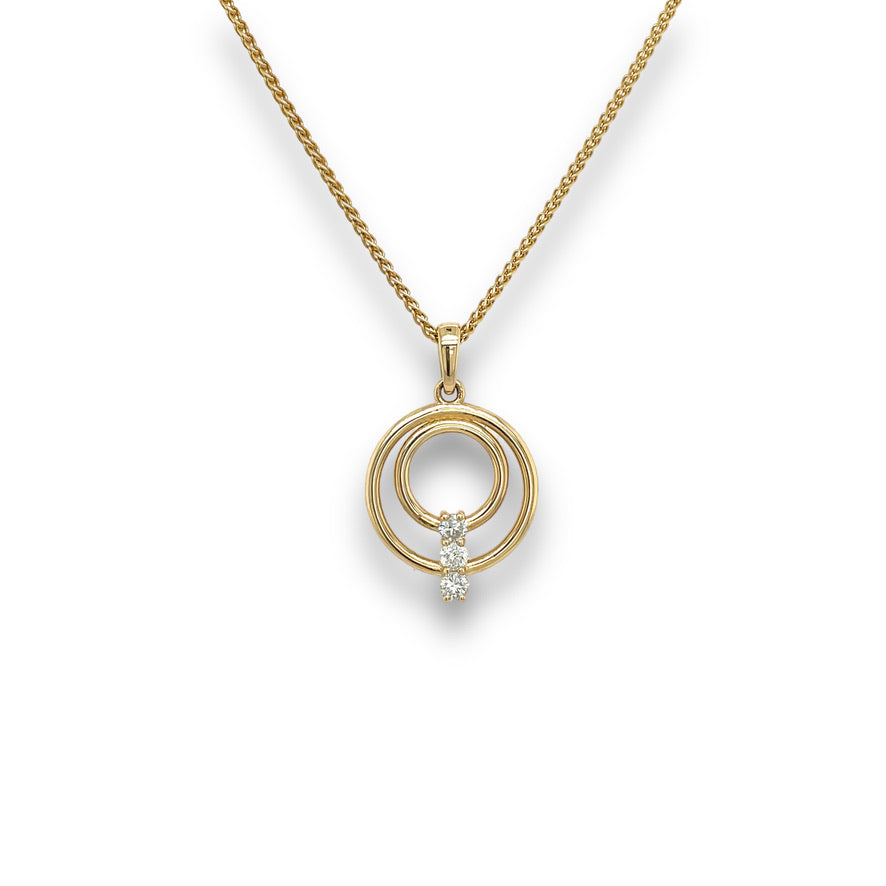 Celina Diamond Necklace in 14k Yellow Gold