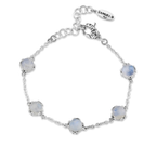 Sterling Silver Gemstone Station Bracelet