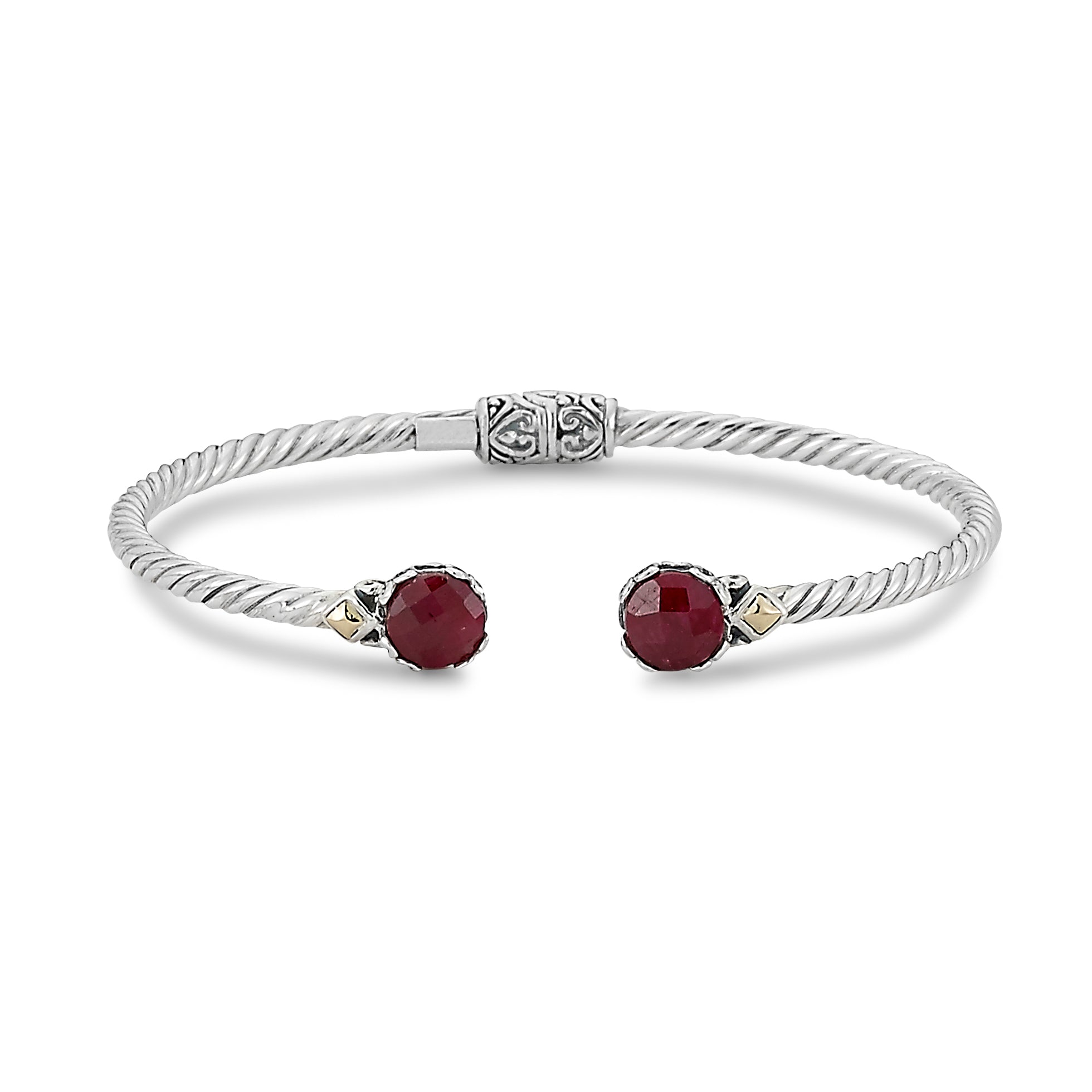 Sterling Silver Gemstone Bangle