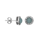 Sterling Silver Birthstone Earrings