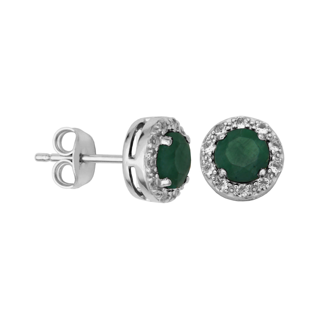 Sterling Silver Birthstone Earrings